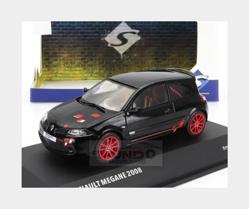 Solido 1:43 Renault Megane R26R schwarz - Maßstab 1:43, detailgetreues Die-cast Modell für Sammler und Autofans