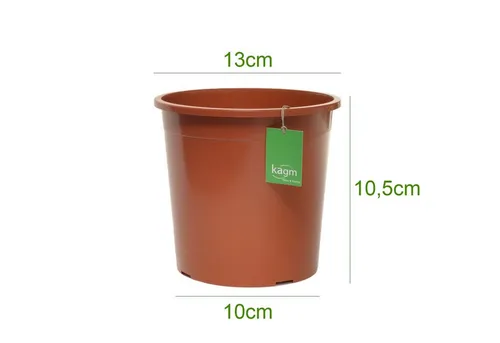 KAGM Anzuchttopf Blumentopf Übertopf Pflanzcontainer Containertopf Terracotta