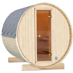 Wolff Finnhaus Terrassen-Saunafass 130 Schwarz