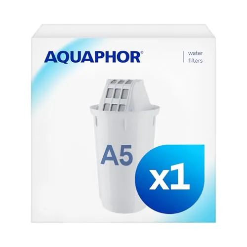 AQUAPHOR Filterkartusche A5 Pack 1 I Filtert Kalk & Chlor sowie Schwermetalle & andere Stoffe I 350l klares Wasser I Mit AQUALEN Technologie I Für besseres Essen & Trinken I Schont Küchengeräte
