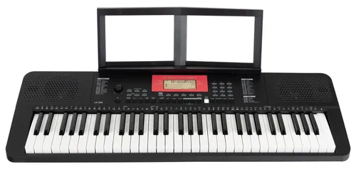 Classic Cantabile LK-290 Leuchttasten-Keyboard - 61 beleuchtete Tasten mit Anschlagdynamik, 580 Klänge und 200 Begleitrhythmen, ideal für Einsteiger mit Lernfunktionen, flexibel durch Netz- und Batteriebetrieb.