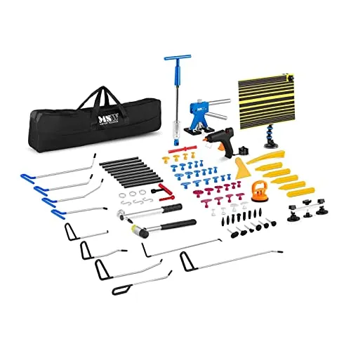 MSW Reparatur-Set Dellenreparatur Set 85-teilig - Abzieherset mit umfassendem 85-teiligem Zubehör, ideal für professionelle Dellenreparaturen und einfache Handhabung.