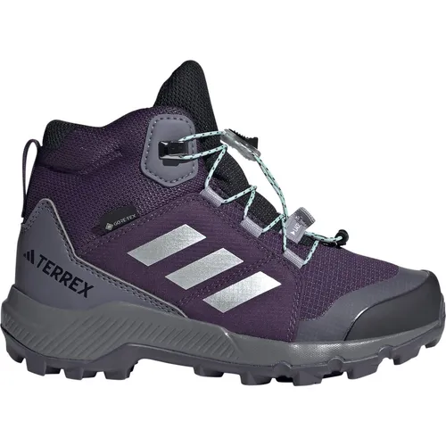 adidas Terrex Mid GTX Kinder Wanderschuhe - Lila, Größe 32 - Wanderschuhe mit Gore-Tex für optimale Wetterbeständigkeit und Komfort, perfekt für kleine Abenteurer.