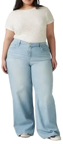 Levi's Plus PL 318 Shaping Weite Jeans für Damen - Weite Damen-Jeans im Five-Pocket Style von Levi's Plus, ideal für lässige Freizeitlooks. Hohe Leibhöhe und elastisches Material für optimalen Tragekomfort.