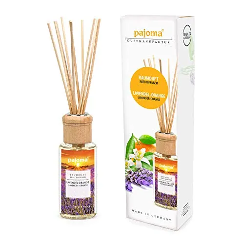 pajoma Raumduft Made in Germany, 1er Pack (1 x 100 ml) in Geschenkverpackung (Lavendel-Orange)
