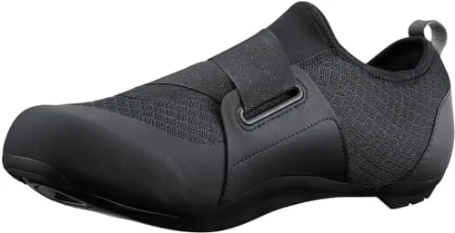 Shimano IC100 black (L01) 45 - Komfortabler Fahrradschuh - Fahrradschuhe mit atmungsaktivem Mesh-Obermaterial und stabiler Gummisohle für optimale Kraftübertragung beim Indoor-Training. Ideal für Rennrad und Mountainbike.