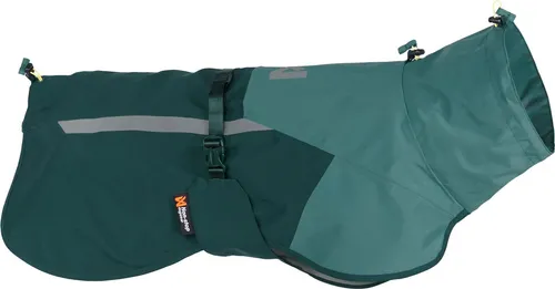 Non-stop dogwear FJORD RAINCOAT 2.0 Teal - Wind- und wasserdichter Regenmantel für Hunde, Größe: 30 - Der Non-stop dogwear Fjord Raincoat 2.0 in Teal bietet optimalen Wetterschutz für Hunde. Wind- und wasserdicht mit hoher Atmungsaktivität, verstellbaren Schnallen und reflektierenden Details für Sicherheit bei jedem Wetter.