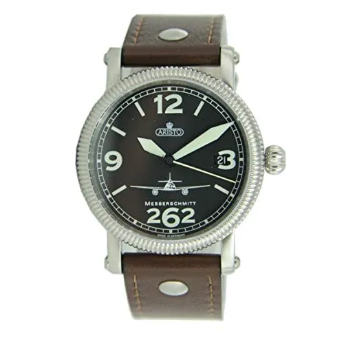 Messerschmitt 7H68 Herrenuhr, Lederband, Band