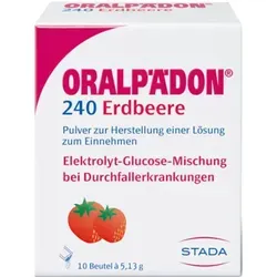 Produktbild Oralpädon 240 Erdbeere Elektrolytepulver