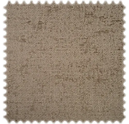 Heiro Stoff AKTION Chenille Jacquard Möbelstoff Matrix Taupe, Polsterstoff Meterware - Breite:140 cm