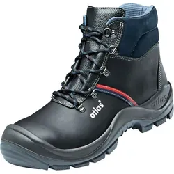 ATLAS ANATOMIC BAU 500 S3 Sicherheitsschuh, knöchelhoch, Weite 10, Größe 41 - S3-Sicherheitsschuhe mit wasserdichtem und atmungsaktivem Rindleder, ideal für Outdoor-Arbeiten dank rutschfester Laufsohle und durchtritthemmender Stahlzwischensohle für optimalen Fußschutz.