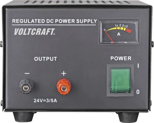 VOLTCRAFT FSP-1243 Labornetzgerät - Labor-Stromversorgung mit 24 V DC, max. 3 A und 72 W, elektronisch stabilisiert für präzise Anwendungen.