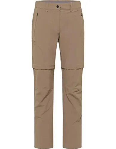 HOT sportswear BAVELLA L_T-Zip 23, Sand - Activewear-Hosen für Damen mit teilelastischem Bund, Gürtelschlaufen und 3 praktischen Reißverschlusstaschen für optimalen Komfort und Funktionalität.