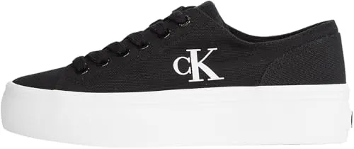 Produktbild Calvin Klein Damen Vulcanized Sneaker Flatform Low Top, Schwarz (Black/Bright White)