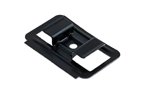 Profilholzkralle 10 x 7 x 8,5 mm | Paneelklammer | Nut-Nut | schwarz beschichtet | 500 Stück | inkl. Schrauben