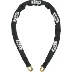 ABUS Kette 10KS - 10 mm starke Motorrad-Kette aus gehärtetem Stahl - Motorradschlösser mit 10 mm gehärteter Stahlkette, ideal für sicheres Anketten von Motorrädern und Fahrrädern. Flexibler Textilschlauch schützt vor Lackschäden und sorgt für besseren Halt.