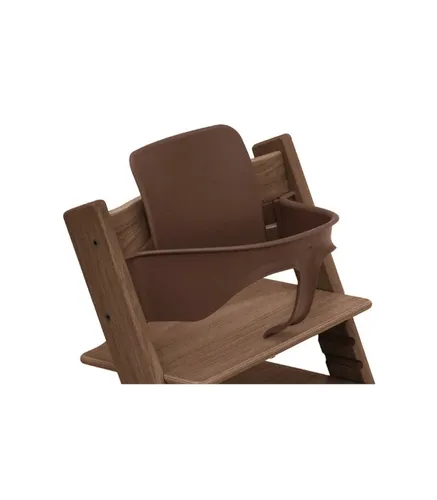 Stokke Tripp Trapp Baby Set 2 - Hochstuhl für 6-36 Monate, Warm Brown - Hochstuhl-Set für Tripp Trapp, verwandelt den Stuhl in einen bequemen Hochstuhl mit Rückenstütze. Einfach zu montieren und spülmaschinenfest, ideal für gemeinsames Essen.