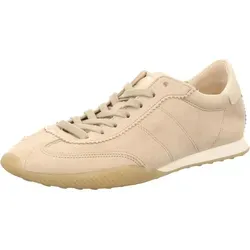Gabor Damen-Sneaker Beige - Bequeme Halbschuhe für den Alltag - Elegante Gabor Damen-Sneaker aus hochwertigem Leder mit flachem Absatz und Schnürung. Ideal für einen komfortablen Alltagseinsatz. Verfügbar in Größe 7,5.