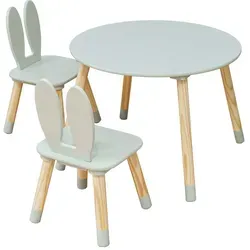 Mobili Rebecca Kindersitzgruppe, Jadegrün, Holzwerkstoff, 60x44x60 cm, Kinder- & Jugendzimmer, Kindermöbel, Kindersitzmöbel & -tische, Kindersitzgruppen