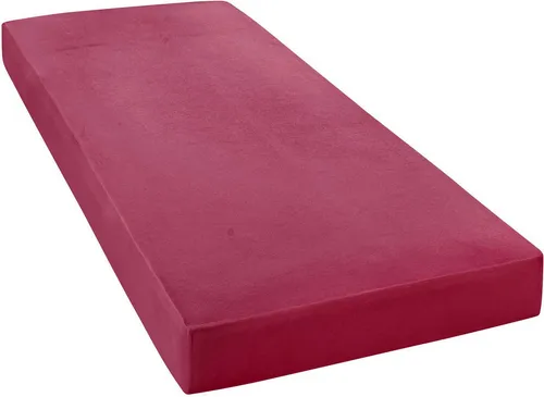 Janine Spannbetttuch Weinrot 100x200 cm von Janine