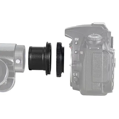 Solomark Teleskop-Befestigungs-Adapter für Objektive von SLR- / DSLR-Kameras und 1,25-Zoll-T-Ringadapter – für Astrofotografie befestigen Sie die Kamera am Teleskop