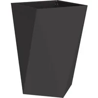 vidaXL Pflanzkübel Schwarz 50 x 50 x 75 cm aus Stahl - Robuster Pflanzkübel aus Stahl, ideal für Garten und Terrasse. Modernes Design mit stabiler Struktur für langlebige Nutzung. Perfekt zum Präsentieren von Pflanzen.