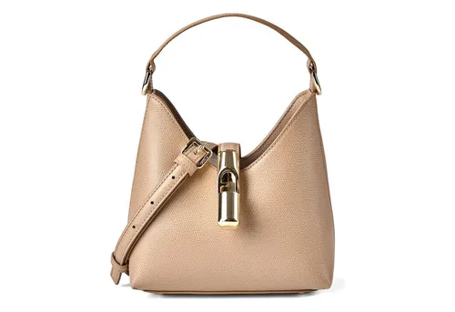 Furla Goccia Mini Bag Handtasche aus Leder 18 cm in Braun - Elegante Furla Goccia Mini Bag aus hochwertigem Leder, ideal für den stilvollen Alltag. Kompakte Größe für Essentials, perfekter Begleiter für jede Gelegenheit.