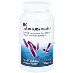 UK Darmflora 10 Mega Kapseln 120 St - Probiotika Lactobacillus, rezeptfrei für eine gesunde Darmflora und Wohlbefinden