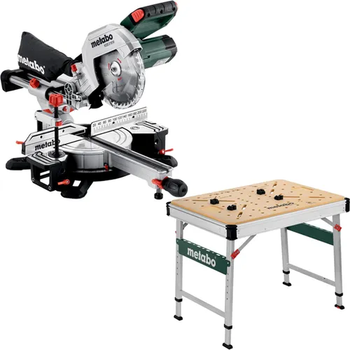Metabo Kapp- und Gehrungssäge KGS 216 M mit Multifunktionstisch MWB 100
