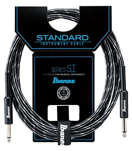 Ibanez SI10-CCT 10 ft 2 Straight Plugs Standard Woven Instrument Cable