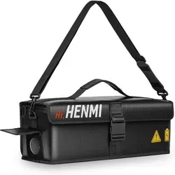 HENMI Ebike Akku Tasche feuerfest 1000°C - Die HENMI Ebike Akku Tasche ist ideal für den sicheren Transport und die Lagerung deines Ebike-Akkus. Mit feuerfestem Glasfasergewebe bis 1000°C und verstellbarem Schultergurt bietet sie höchsten Schutz und Komfort.