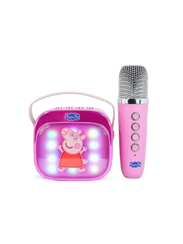 OTL Karaoke-Lautsprecher Peppa Wutz mit Mikrofon und LED