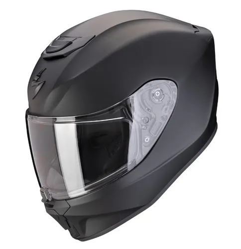 Scorpion EXO-JNR Solid Integralhelm Kinderhelm M - Mattschwarz - Motorradhelme für Kinder, ECE-zugelassen und aus robustem Polycarbonat für sichere Onroad-Aktivitäten.