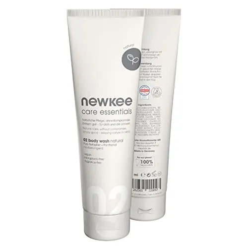 Produktbild newkee Duschgel natural (150ml), Vegan, ohne Parfüm, von Manuel Neuer & Angelique Kerber
