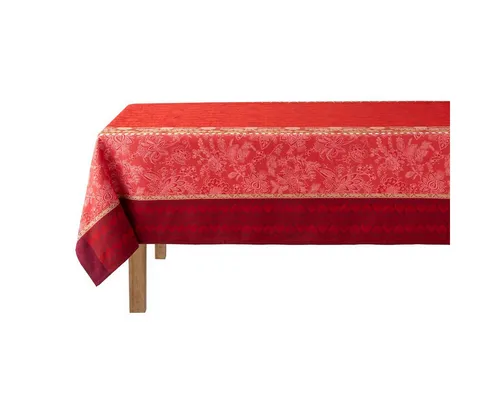 Produktbild Le Jacquard Français Tischdecke Gipsy Rubis, jacquard-gewebt 120x120 cm