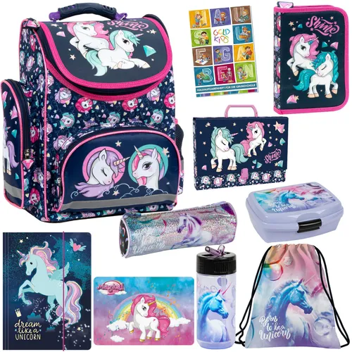 Schulranzen Set Einhorn Unicorn Motiv