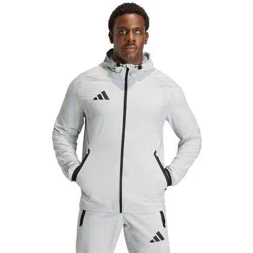 ADIDAS Herren Jacke TIRO TRAVEL WINDBREAKER in grau von adidas teamwear