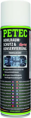 Petec Konservierungswachs HOHLRAUMSCHUTZ & -KONSERVIERUNG, SPRAY 73550 - Autoreinigung & Pflege, bietet optimalen Hohlraumschutz und verlängert die Lebensdauer Ihres Fahrzeugs.
