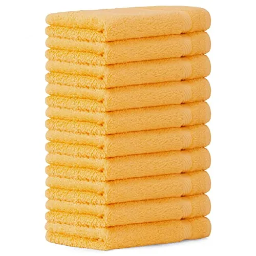 Luckytowel 10er Set Gästehandtücher 30x50 cm - Gästehandtücher aus 100% Baumwolle, 600g/m², extrem saugstark und langlebig – ideal für Bad, Fitness oder Strand.
