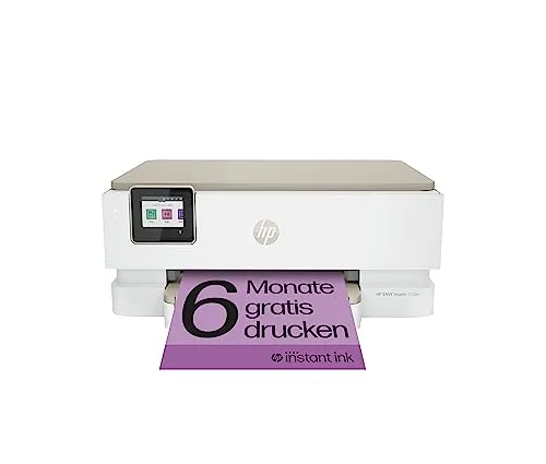 HP Envy Inspire 7220e Multifunktionsdrucker, Tintenstrahldrucker, 6 Monate gratis drucken Instant Ink inklusive, Drucken, Scannen, Kopieren, Fotodruck, DIN A4, WLAN, Airprint