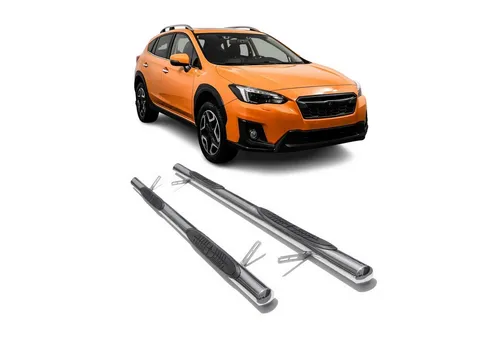 OMAC Edelstahl Schmutzfänger für Subaru XV (2012-2025) - Hochwertige, rutschfeste Trittbretter für Subaru XV. Robuste Edelstahlkonstruktion schützt die Karosserie und erleichtert den Ein- und Ausstieg. Ideal für alle Wetterbedingungen.