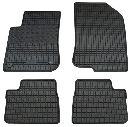 Gummi Fußmatten Set, 4teilig, Gummifußmatten Gummimatten Matten
