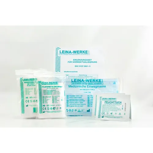 Leina Werke Erste Hilfe Material Leina Nachfüllung DIN 13157 Ergänzungsset zur Normaktualisierung DIN 13157:2021-11 24007