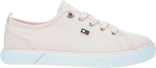 Tommy Hilfiger Damen Low Sneaker/ sportliche Halbschuhe/ Schnürschuhe Rosa Textil Größe: 39