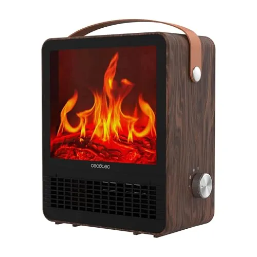 Cecotec ReadyWarm 1500 – Keramik-Heizlüfter mit Flammeneffekt
