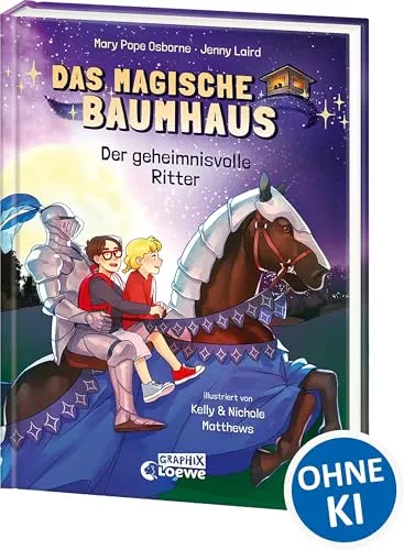 Das magische Baumhaus (Comic-Buchreihe, Band 2) - Der geheimnisvolle Ritter: Tauche ein in die Welt der Schlösser im Mittelalter - Comic-Buch für Kinder ab 7 Jahren