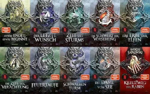 Die große Hexer-Saga als Komplettset Band 1-10 - Hörbücher, inklusive 1 exklusive Landkarte für ein immersives Erlebnis in die Welt des Hexers.