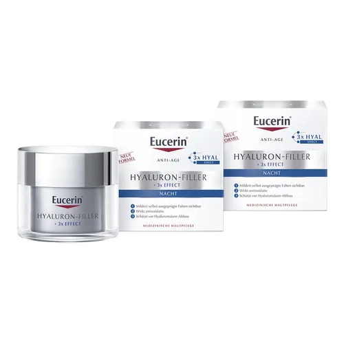 Eucerin Hyaluron-Filler Nachtpflege 2X50 ml