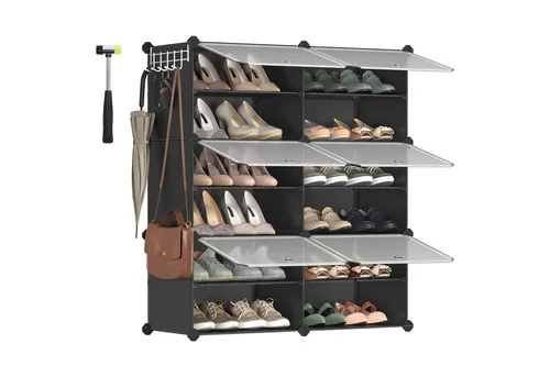 Songmics Schuhregal LPC033B01 in schwarz von SONGMICS