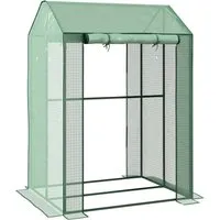 Furnicato Gewächshaus mit Aufrollbarer Tür 100x80x150 cm - Das praktische Gewächshaus von Furnicato bietet Ihren Pflanzen einen geschützten Raum für optimales Wachstum. Mit robuster UV-beständiger Abdeckung und einfacher Zugang durch die aufrollbare Tür.